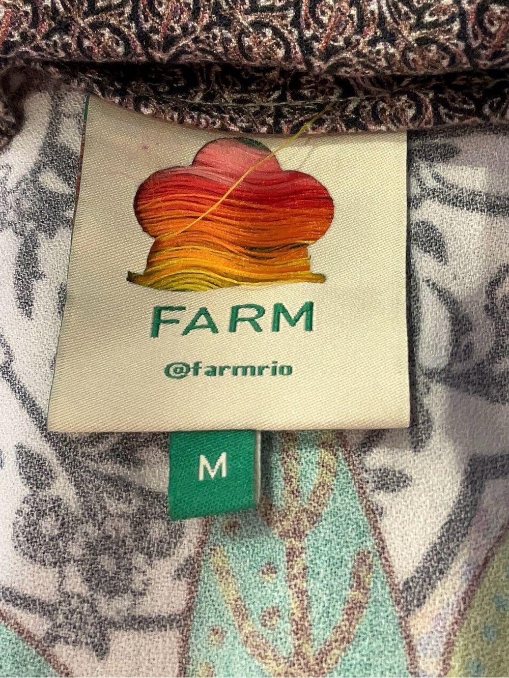 Farm Rio Dress - Green Multi - Picture 3 of 3